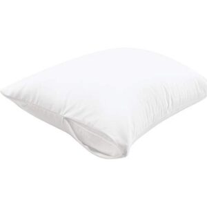 mainstay ultra-soft cotton zippered pillow protector, king