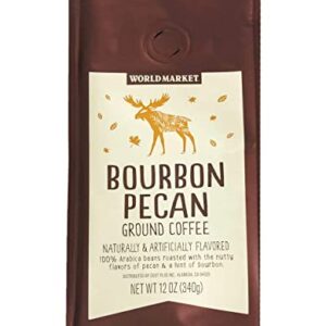 World Market Limited Edition Naturally Flavored Ground Coffee 12oz, 1 Pack (Bourbon Pecan)
