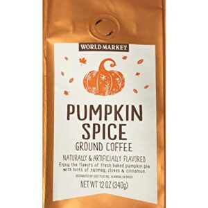 World Market Limited Edition Naturally Flavored Ground Coffee 12oz, 1 Pack (Pumpkin Spice)
