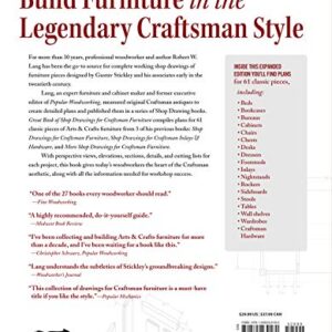 Great Book of Shop Drawings for Craftsman Furniture, Revised & Expanded Second Edition: Authentic and Fully Detailed Plans for 61 Classic Pieces (Fox Chapel Publishing) Complete Full-Perspective Views