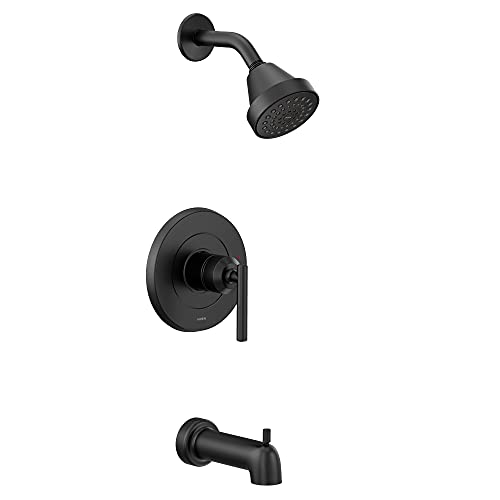 Moen UT2903EPBL Gibson M-CORE 2-Series 1-Handle Tub and Shower Trim Kit, Valve Required, Matte Black