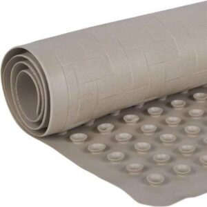 mainstays rubber bath mat – taupe, 18 in. x 36 in,taupe