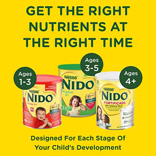 NIDO Fortificada Dry Whole Milk 56.4 oz. Canisters