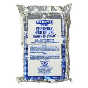 Mainstay Emergency Food Rations with Outdoors Equipment Emergency Guide- 2400 Calorie Full Case of 20 Packs