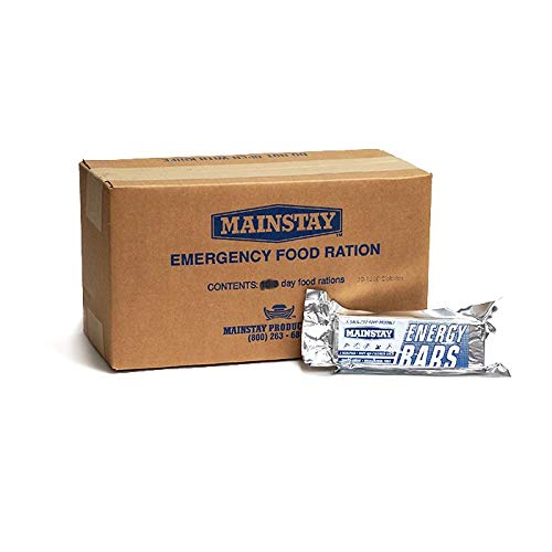 Mainstay Emergency Food Rations with Outdoors Equipment Emergency Guide- 2400 Calorie Full Case of 20 Packs