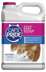 cat’s pride lightweight clumping cat litter 10 pounds, easy scoop