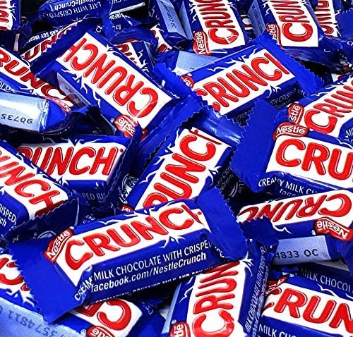 Nestle Crunch Minis 5 pounds bulk Crunch Bars