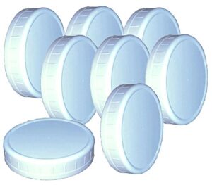 wide-mouth reusable plastic lids for canning jars, 8 count, mainstays (3.62″ dia x .75″ h)