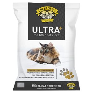dr. elsey’s precious cat unscented ultra+ cat litter, 40 lbs.