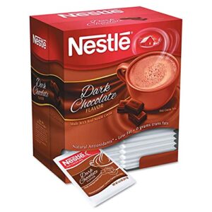 nestle dark chocolate hot cocoa mix – 50 single serve packets