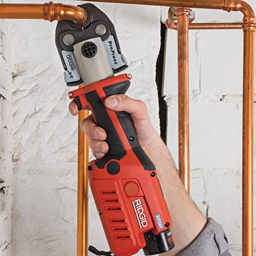 RIDGID 57373 Model RP 241 Compact Press Tool Kit with 1/2"-1" Pro Press Jaws and Bluetooth