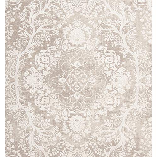 SAFAVIEH Reflection Collection 8' x 10' Beige/Cream RFT668A Vintage Distressed Area Rug