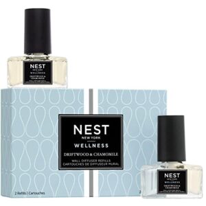 nest fragrances driftwood & chamomile wall diffuser refill, set of 2