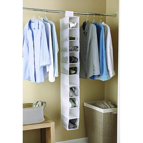 Closet Hanging Organizer 10-Shelves Mainstay