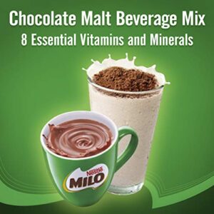 NESTLÉ MILO Chocolate Malt Beverage Mix, 3.3 Pound Can (1.5kg) | Fortified Powder Energy Drink