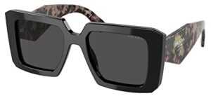prada pr 23ys black/dark grey 51/19/140 women sunglasses