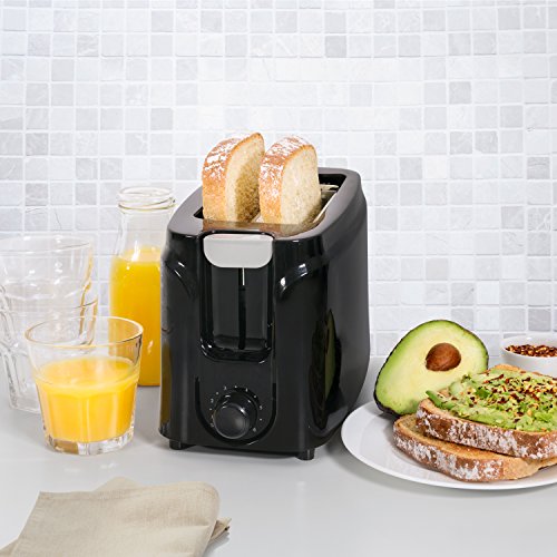 Mainstay 2 Slice Black Toaster 4 Pack