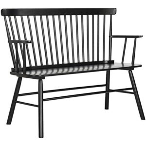 safavieh american homes collection addison spindle back black bench