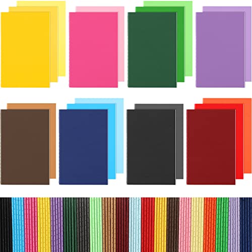 100/200 Packs Mini Notebooks Colorful Lined Small Pocket Notebook Blank Marriage Memos Notepad Set Mini Notepads for School Students Kids Sketch Drawing Supplies, 3.5 x 5.5 Inch, 20 Colors(100 Packs)