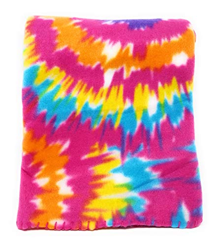 Tie-Dye Fleece Throw Blanket 50in X 60in by Mainstays