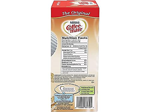 Nestle 35110 Coffee-Mate Original Flavor Creamer, Single Serve Portions, 50/Box