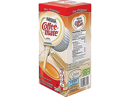 Nestle 35110 Coffee-Mate Original Flavor Creamer, Single Serve Portions, 50/Box