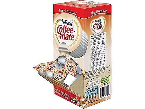 Nestle 35110 Coffee-Mate Original Flavor Creamer, Single Serve Portions, 50/Box