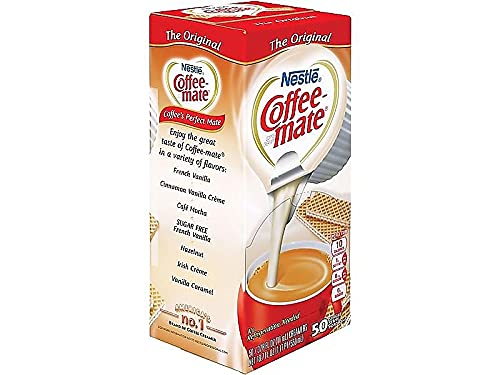 Nestle 35110 Coffee-Mate Original Flavor Creamer, Single Serve Portions, 50/Box