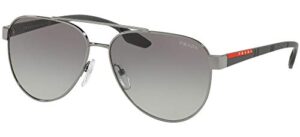 prada ps54ts sunglasses 5av3m1-61 – gunmetal frame, grey gradient ps54ts-5av3m1-61