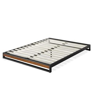 ZINUS GOOD DESIGN Award Winner Suzanne 6 Inch Bamboo and Metal Platforma Bed Frame / No Box Spring Needed / Wood Slat Support, Chestnut Brown, Queen