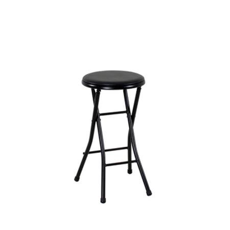 Mainstays Folding Metal Stool, Black