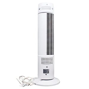 Mainstay FZ10-19MW 28 Inch 3 Speed Compact Oscillating Tower Fan with Auto Shutoff, White (Renewed)