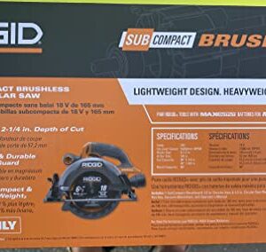 Ridgid 18V SubCompact Brushless Cordless 6 1/2 in. Circular Saw (Tool Only) R8656B