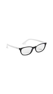 prada pr 13vv – yc41o1 eyeglasses black/white w/demo lens 53mm