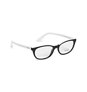 Prada PR 13VV - YC41O1 Eyeglasses Black/white W/Demo Lens 53mm