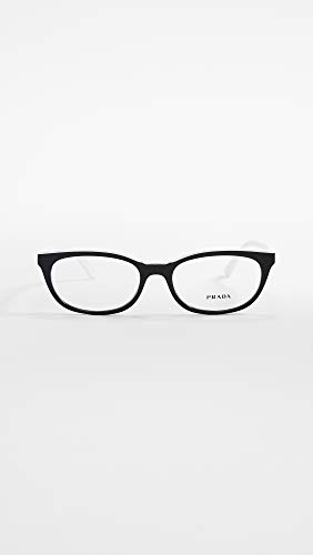 Prada PR 13VV - YC41O1 Eyeglasses Black/white W/Demo Lens 53mm