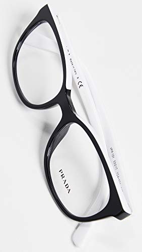 Prada PR 13VV - YC41O1 Eyeglasses Black/white W/Demo Lens 53mm