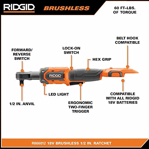 18V Brushless Cordless 3/8 in. Ratchet (Tool Only)