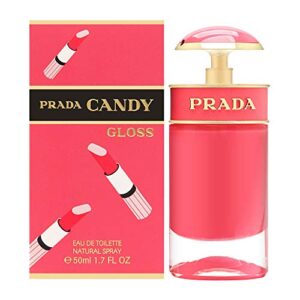 prada candy gloss eau de toilette spray new in box (1.7oz/50ml)