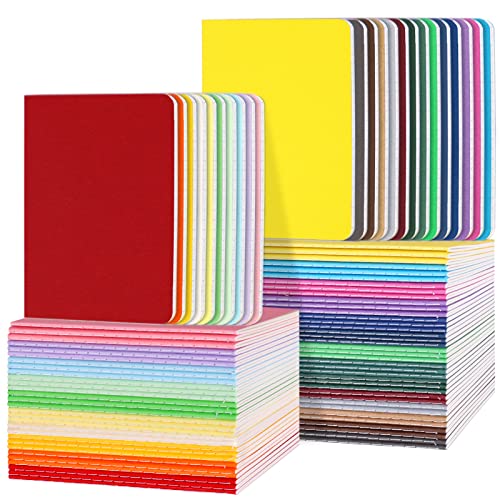 EOOUT 90pcs Mini Notebooks, Small Notebooks Bulk, Colorful Lined Notepad, Journal Memo Notepad, 3.5"x5.5", 24 Colors for Kids, Students, Traveler, School Supplies