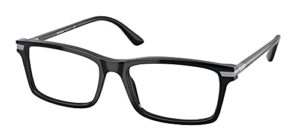 prada prada pr 03yv black 54/17/145 men eyewear frame