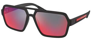 sunglasses prada linea rossa ps 1 xs dg008f black rubber