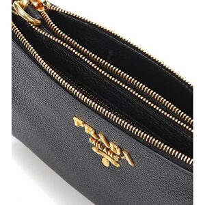 Prada Vitello Phenix Gold Hardware Black Crossbody 1BH046