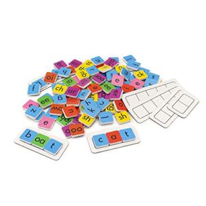 Junior Learning Rainbow Phonics Tiles with Built-in Magnetic Board Multi