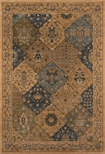 momeni rugs belmont collection area rug, 7’10” x 9’10”, blue