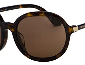 Prada PR09VSF 2AU8C1 Tortoise PR09VSF Oval Sunglasses Lens Category 3 Size 58mm