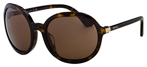 Prada PR09VSF 2AU8C1 Tortoise PR09VSF Oval Sunglasses Lens Category 3 Size 58mm