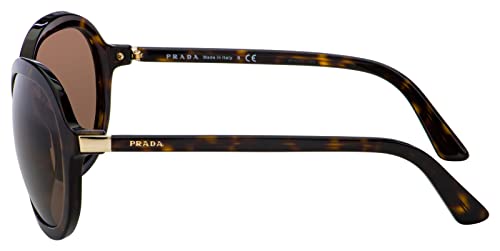 Prada PR09VSF 2AU8C1 Tortoise PR09VSF Oval Sunglasses Lens Category 3 Size 58mm