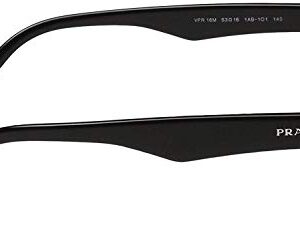 PRADA EYEGLASSES OPTICAL RX VPR 16M 1AB-101 BLACK VPR16M 53/16/140