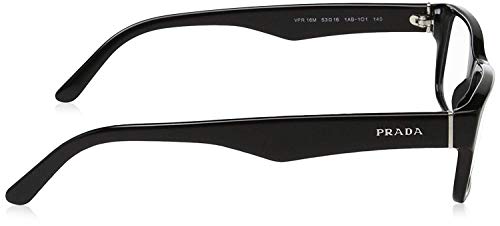 PRADA EYEGLASSES OPTICAL RX VPR 16M 1AB-101 BLACK VPR16M 53/16/140